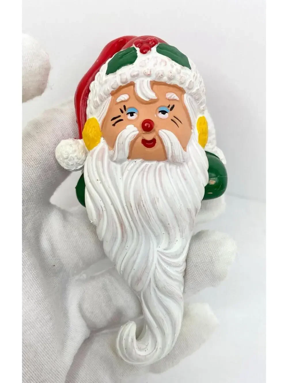 Vintage Kurt S Adler Santa Claus Stocking Hanger/Holder/ Italy